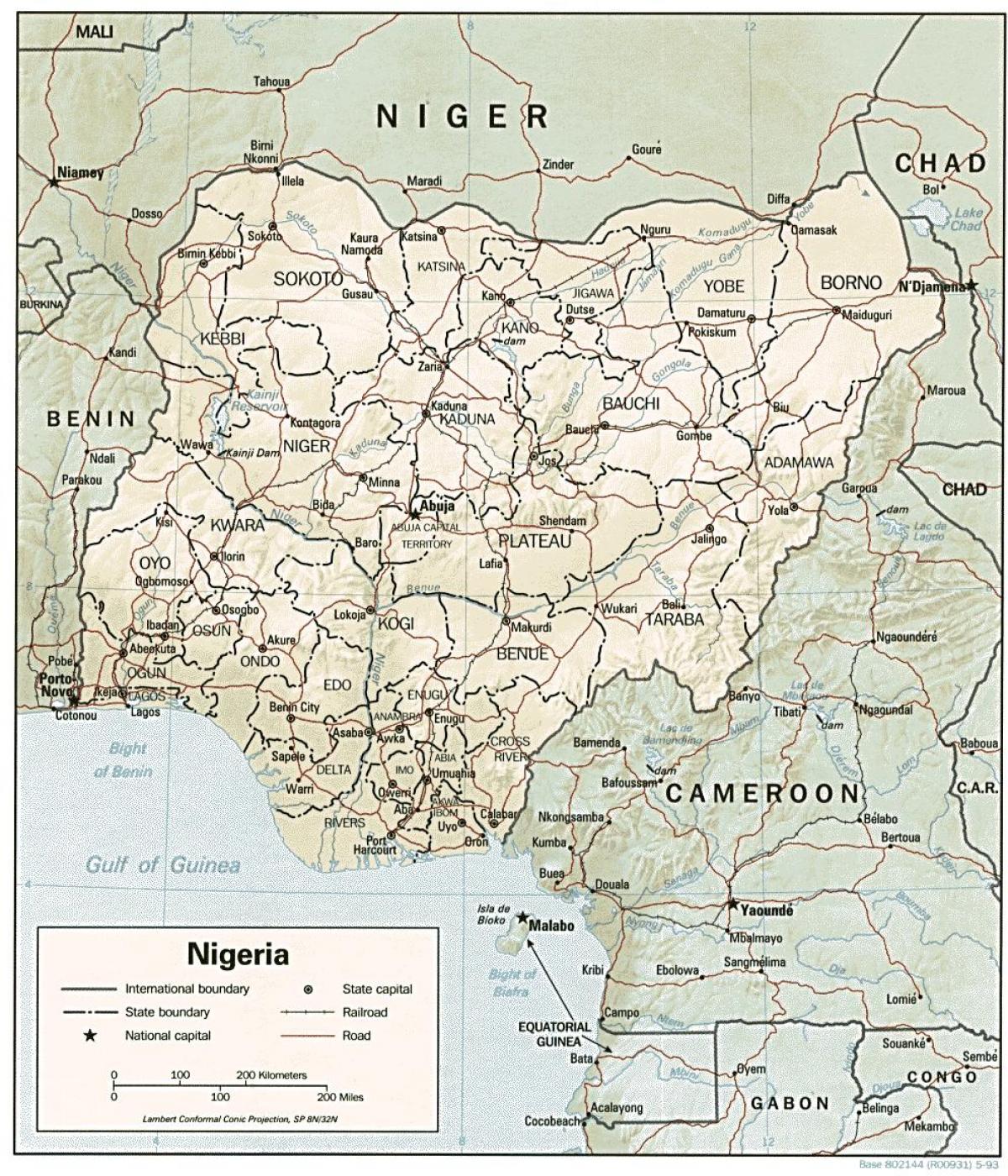 mapa nigérie diagram