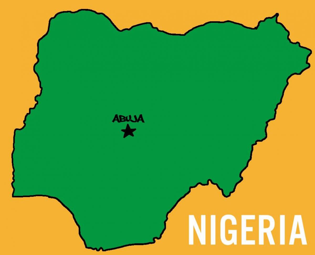 Mapa hlavního města nigérie 