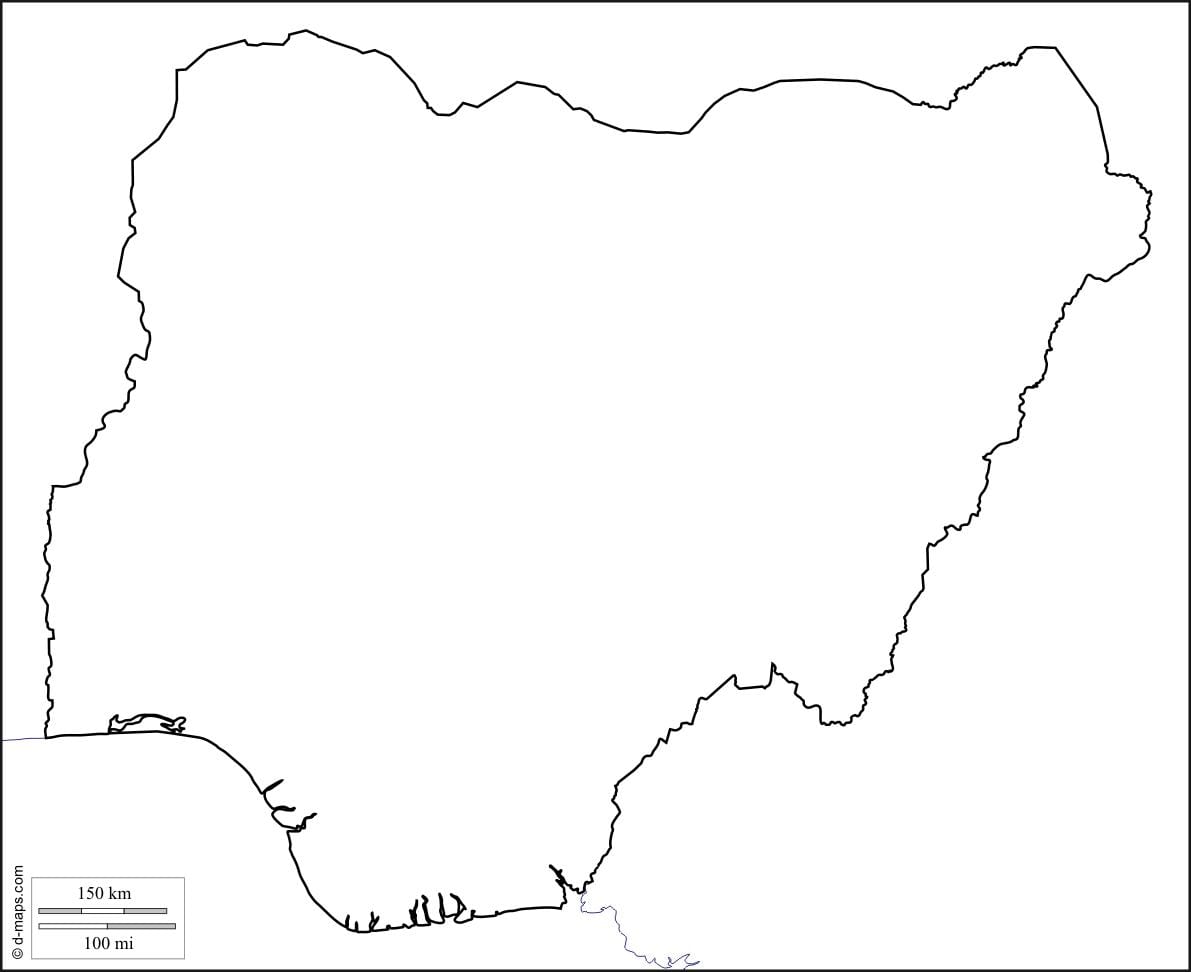 Mapa nigérie osnovy