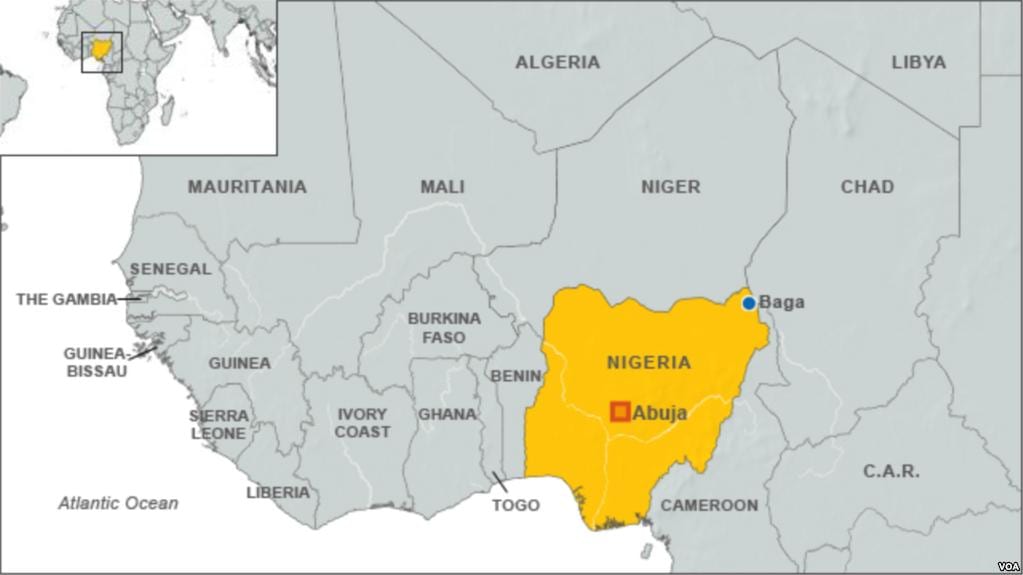 Mapa nigerijských hranic