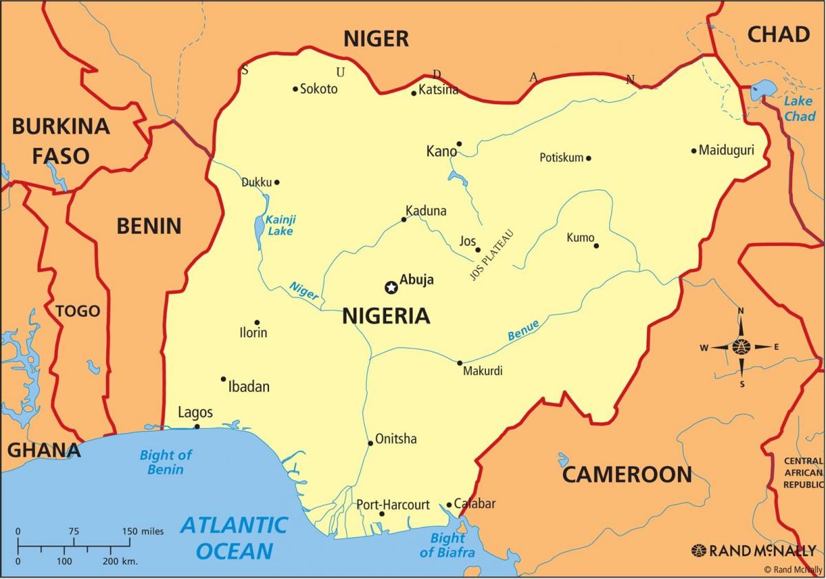 nigérie mapa
