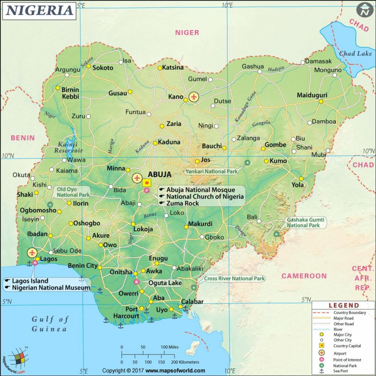 fotky z nigerijské mapě