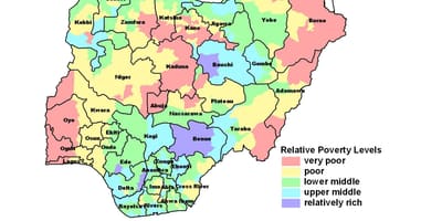 Mapa hospodářské nigérie