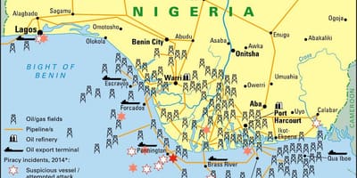 Průmyslová mapa nigérie