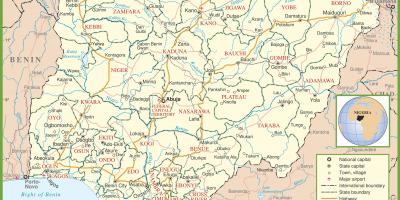 Kompletní mapa nigérie