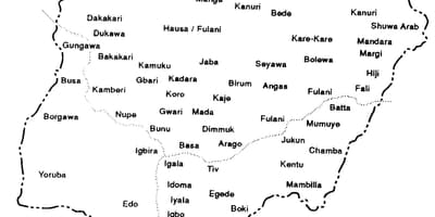 Nakreslete nigérie mapě
