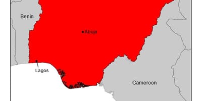 Mapa nigérie malárie