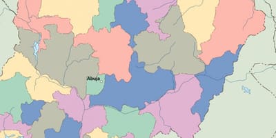 Mapa nigérie vektor