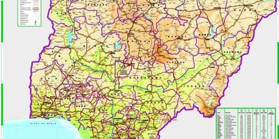 Mapa nigérie silniční vzdálenost