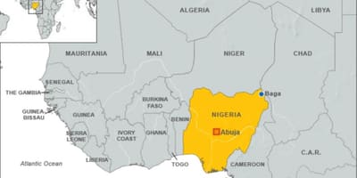 Mapa nigerijských hranic