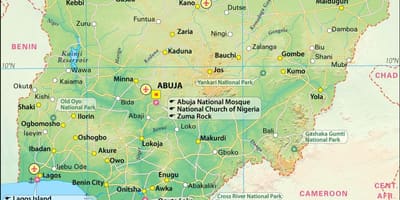 Fotky z nigerijské mapě