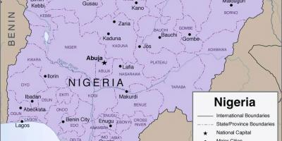 Mapa podrobná nigérie