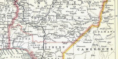 Mapa staré nigérie