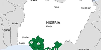 Mapa nigeru v nigérii mapě